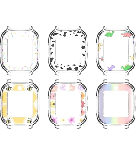 2Stück] Kamita Hülle Für Xplora X6 Play Kids Uhr, Hart PC Bumper Case Mit Displayschutz Aus Gehärtetem Glas, Rundum Schutz Cover Stoßfest Schutzhülle Für Xplora X 6 Kinder Jungen Mädchen (Blau+Rosa