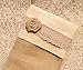 DLWedding Handmade Burlap Christmas Stocking Natural Jute Holiday Decoration with Rose Decor 15
