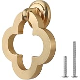 MIWUMI Gold Cabinet Knobs, Zinc Alloy Cupboard Drawer Knobs With Screws for Dresser (8)
