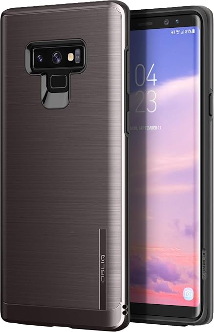 Amazon Obliq Galaxy Note 9 対応 ケース 衝撃 吸収 耐衝撃 ハイブリッド 薄型 ハード カバー ストラップ ホール 付き アルミ 調 デザイン ケース Samsung Galaxy Note9 ギャラクシー ノート 9 対応 Slim