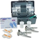 BOCCS PRO Tattoo Kit with 198pcs 5/16ths Digits &amp; Letters, Nitrile Gloves, Storage Case, Pliers, Ink and More. For Identification of Sheep, Pigs, Goats, Rabbits and other Livestock (SMALL, Black)