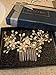 SWEETV Wedding Hair Comb for Brides Jewelry Headpiece Bridal Hair Accessories for Women