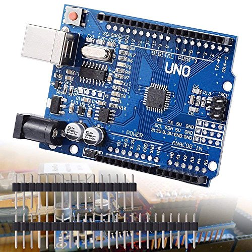 Eiechip UNO R3 ATmega328P CH340 Development Board Compatible Arduino UNO R3 Arduino IDE Develope Kit Microcontroller with Straight Pin Header 2.54mm Pitch Robot Parts