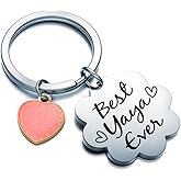 WSAORM Yaya Gifts Grandma Keychain Yiayia Gifts Grandma Thank You Jewelry Mimi Nana Keychain