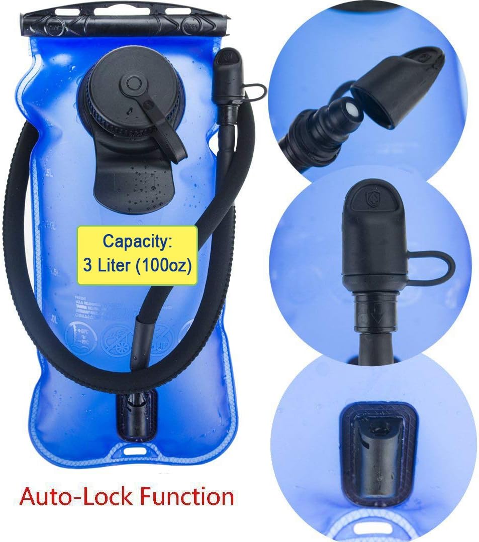WACOOL 3L 3Liter 100oz BPA Free EVA Hydration Pack Bladder, Leak-Proof Water Reservoir (Blue(Double Opening)) : Sports & Outdoors