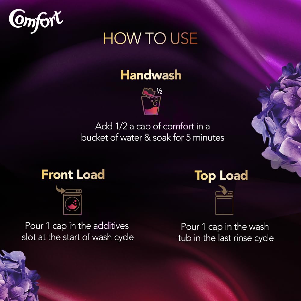 Comfort Perfume Deluxe Royale 2ltr pouch, long lasting French Perfume fragrances for your fabric!, Liquid, Citrus, Vanilla, Rose, Floral 4