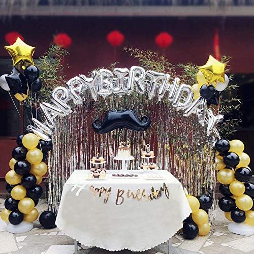 MerryNine 5 Pack Metallic Foil Fringe Curtains, 3 ft x 10 ft DIY Tassel Garland Banner for Wedding Baby Shower - Image 4