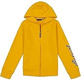 Tommy Hilfiger Girls' Long Sleeve Fleece Full Zip Hoodie Sweatshirt with Front Pockets