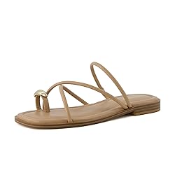 CUSHIONAIRE Venue Women’s Strappy Toe-Loop Slide
