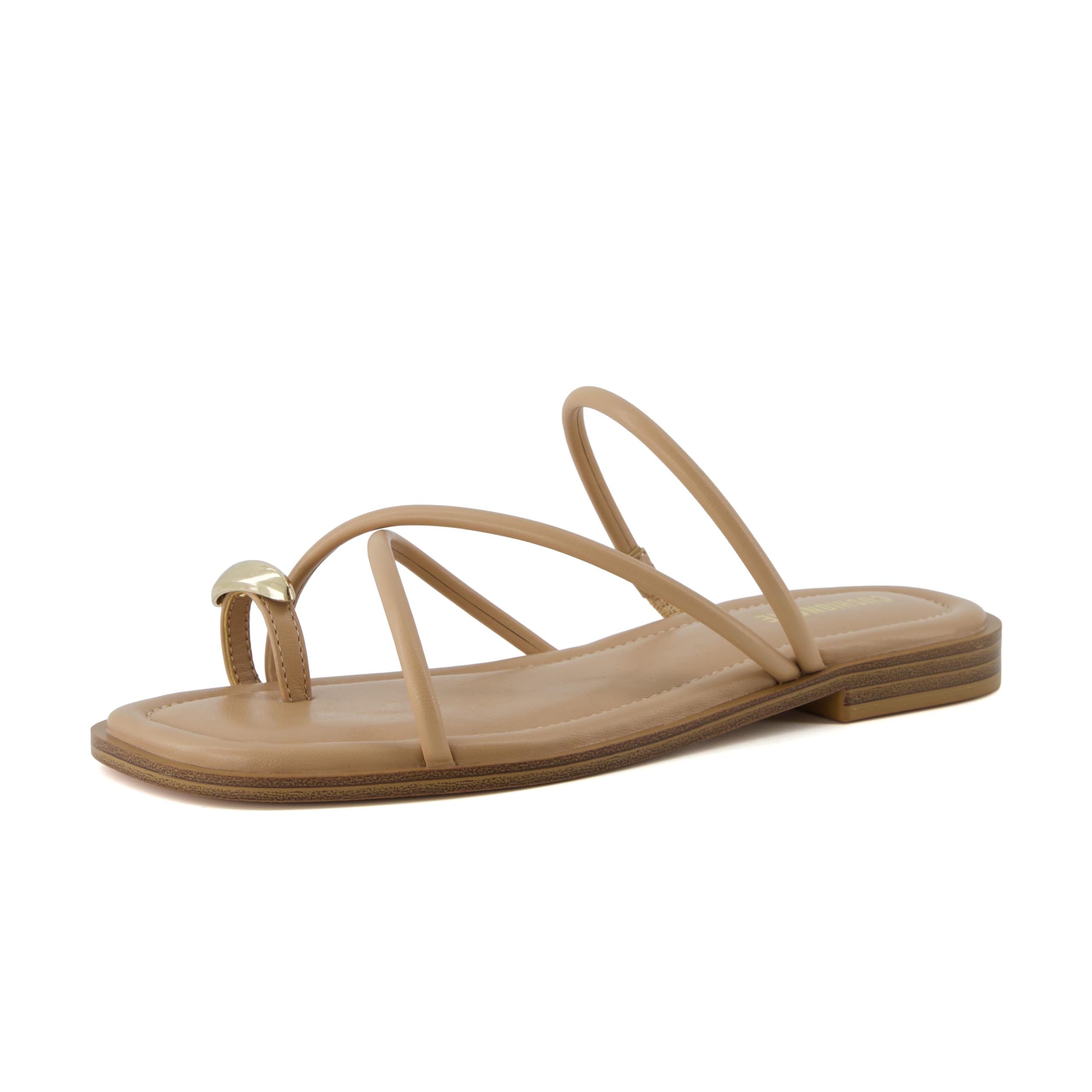 CUSHIONAIRE Venue Women’s Strappy Toe-Loop Slide