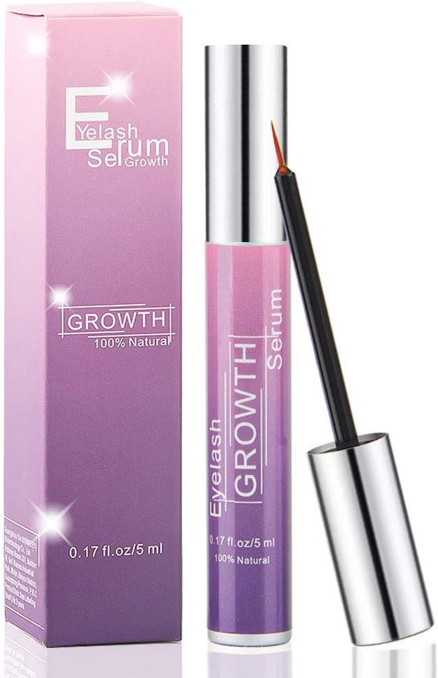 Eyelash Growth Serum Eyelash Serum - Helnm Grande Lash Growth Serum, Rapid Lash Eyelash Growth Serum, Non Irritating, Natural Vegan, Organic for Longer Thicker Lash Boost