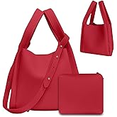 JongCen Bucket Bags for Women Leather Crossbody Bucket Handbag Bucket Purses with Removable Shoulder Strap