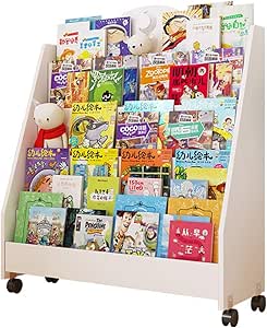 Estantería de Almacenamiento de Libros para niños, de Madera Maciza