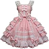 Smiling Angel Girls Sweet Lolita Dress Princess Lace Court Skirts Cosplay Costumes