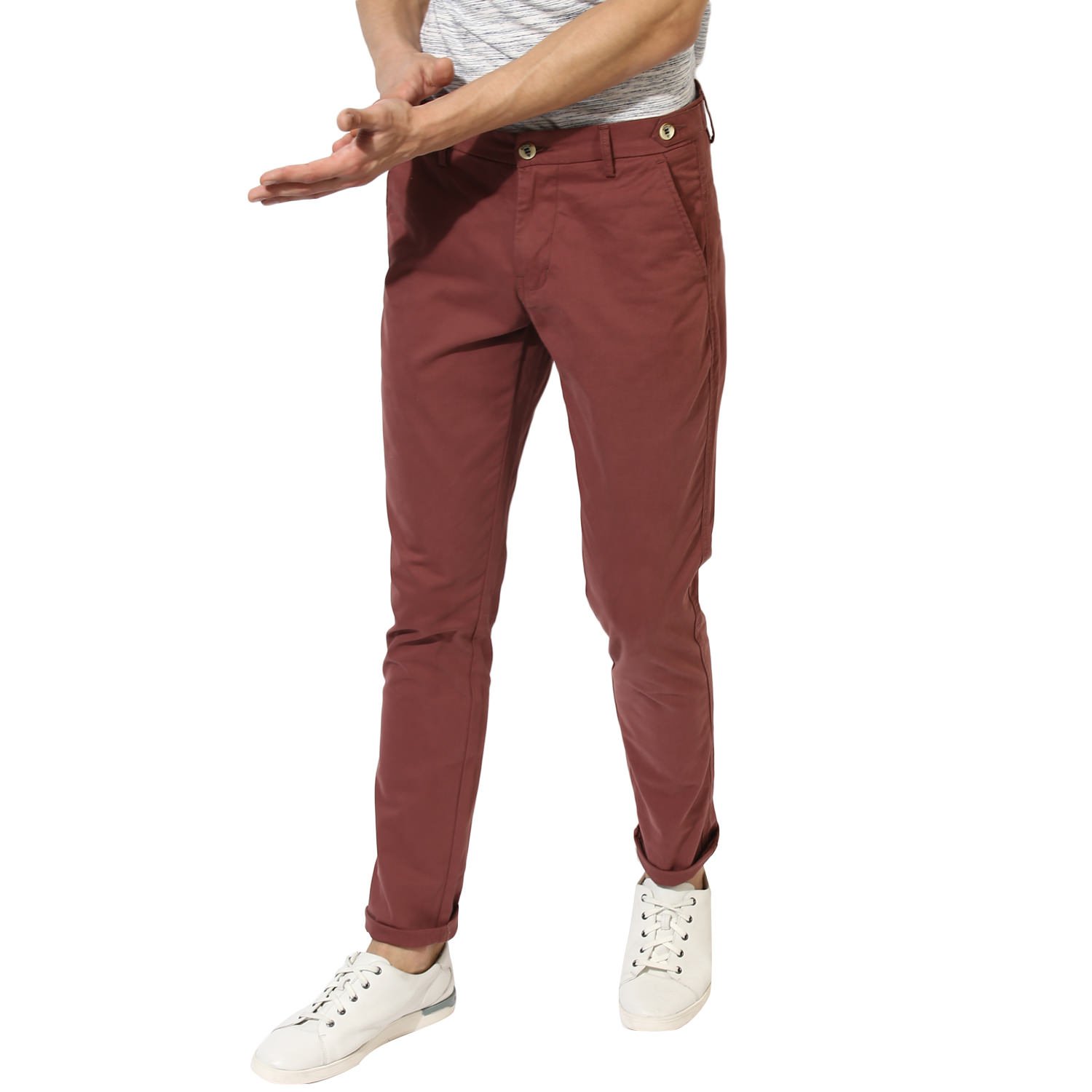 burgundy chino pants mens