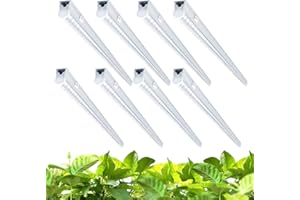 Monios-L LED Grow Lights for Indoor Plants,Full Spectrum Growing Strips for Seed Starting,3FT 120W(8X15W,600W Equivalent) 5000K,T5 Grow Bars with Individual Switch for Greenhouse Shelves,8-Pack