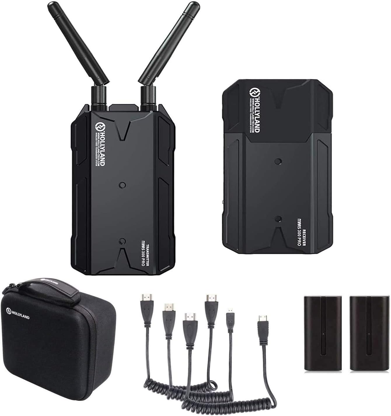 Hollyland Mars 300 Pro [Enhanced Edition] Wireless HDMI Video Transmission System for DSLR Mirrorless Camera Gimbal Stabilizer, with HDMI Cable Kit : Camera & Photo