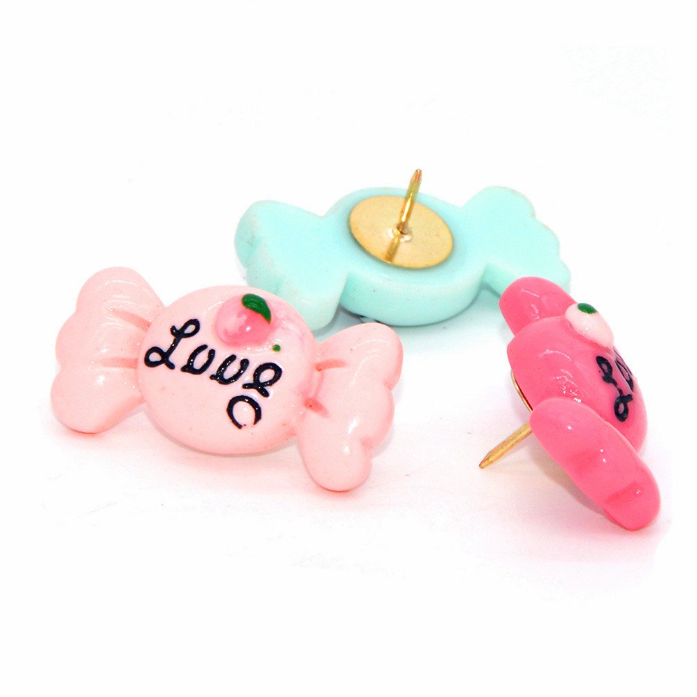 10 Pcs Creative Office Decorative Thumbtacks Mushroom Pushpins for Home Office Cork Board Photo Wall (Bow)