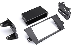 Scosche TA2105B Double or Single DIN with Pocket Radio Install Dash Kit Compatible with Select 2010-2015 Toyota Prius - Aftermarket Car Stereo Installation Kit - See Fit Guide Image for compatibility