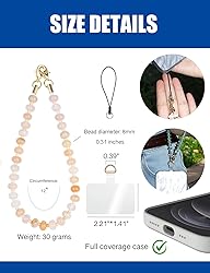 Handmade Natural Gemstone Crystal Beaded Charm Cell
