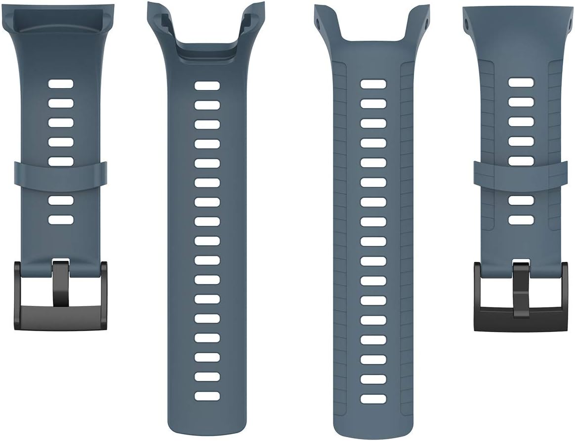 Huwokxix Watch Strap compatible with Suunto 5,Adjustable Silicone Sports Strap Replacement Band for Suunto 5 Smart Watch - Image 3