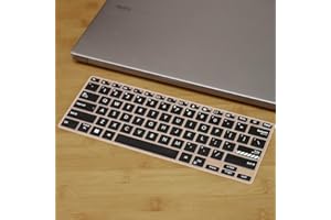 Keyboard Cover Skin Protector for 14" ASUS Zenbook 14X OLED UX3404 UX3404V UX3404VA UX3404VC (Black)