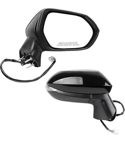 X AUTOHAUX Right Passenger Side Door Mirror Assembly For 2020-2022 Toyota Corolla - Power Glass, Manual Fold, White - View #3