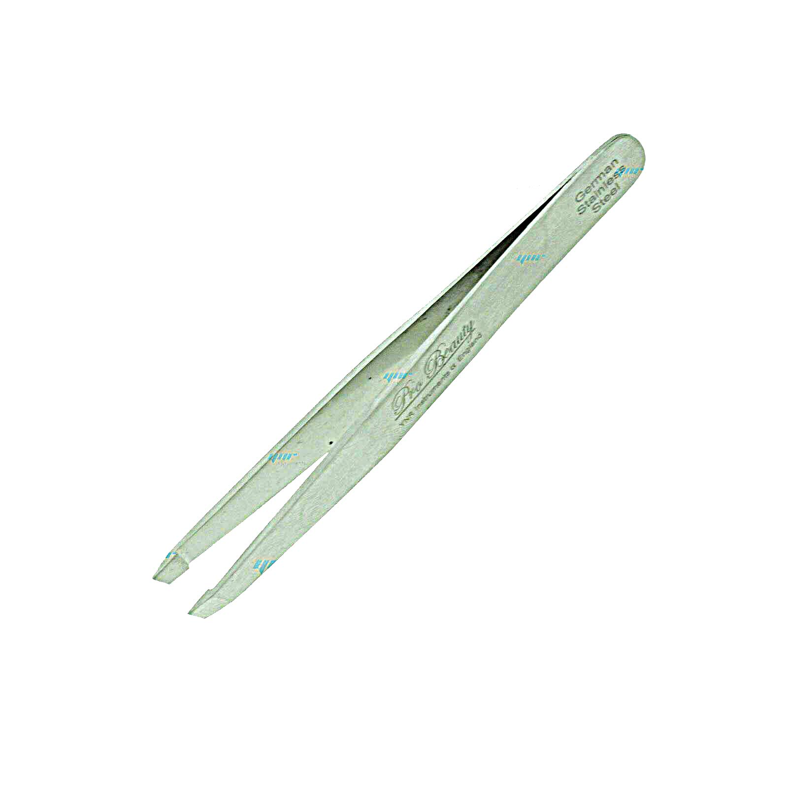 YNR® Silver Tone Slanted Flat Tip Stainless Steel Hair Eyebrow Tweezers Tool Precision Hair Plucking for Lady