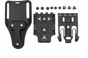 Tactical QLS 19 22 Quick Locking System Kit or Pistol Holster,with 2" Mid Ride Belt Loop Adapter,Airsoft Hunting Accessories