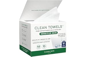 Clean Skin Club Clean Towels® XL Sensitive Skin (50 Count)