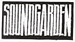 Soundgarden - Black & White Rectangle Logo - Embroidered Iron On or Sew On Patch