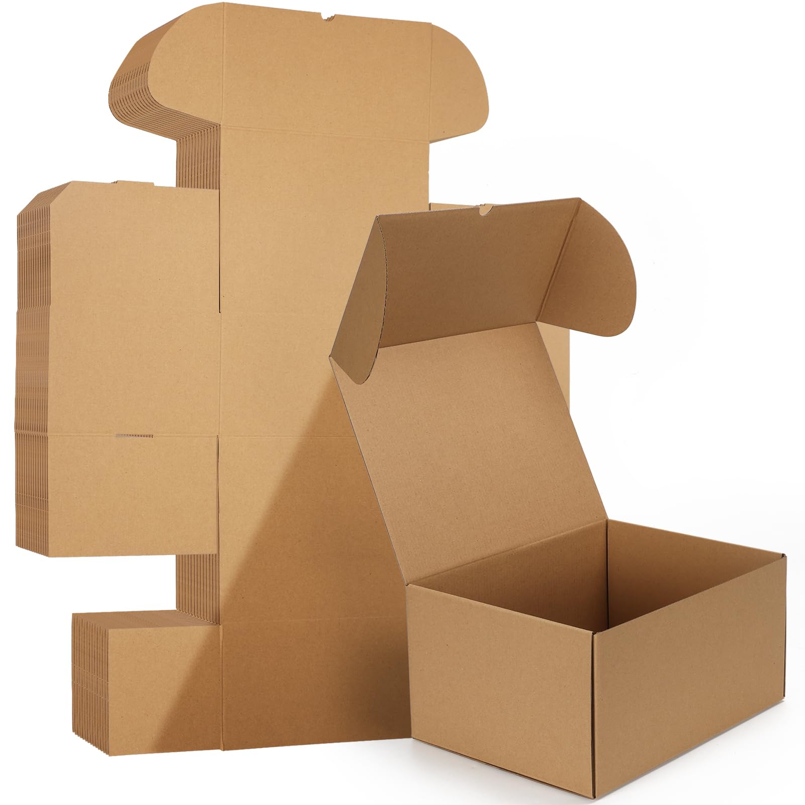 Photo 1 of HORLIMER 12x9x6 inches Shipping Boxes Set of 15, Brown Corrugated Cardboard Box for Mailing, Packaging, Small Business
