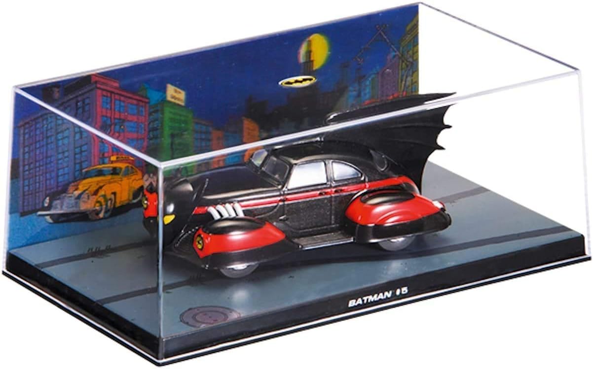 DC Comics - Batman Automobilia Collection No.9 - Diecast Model Car 1941 Batmobile Batman #5, Red,black