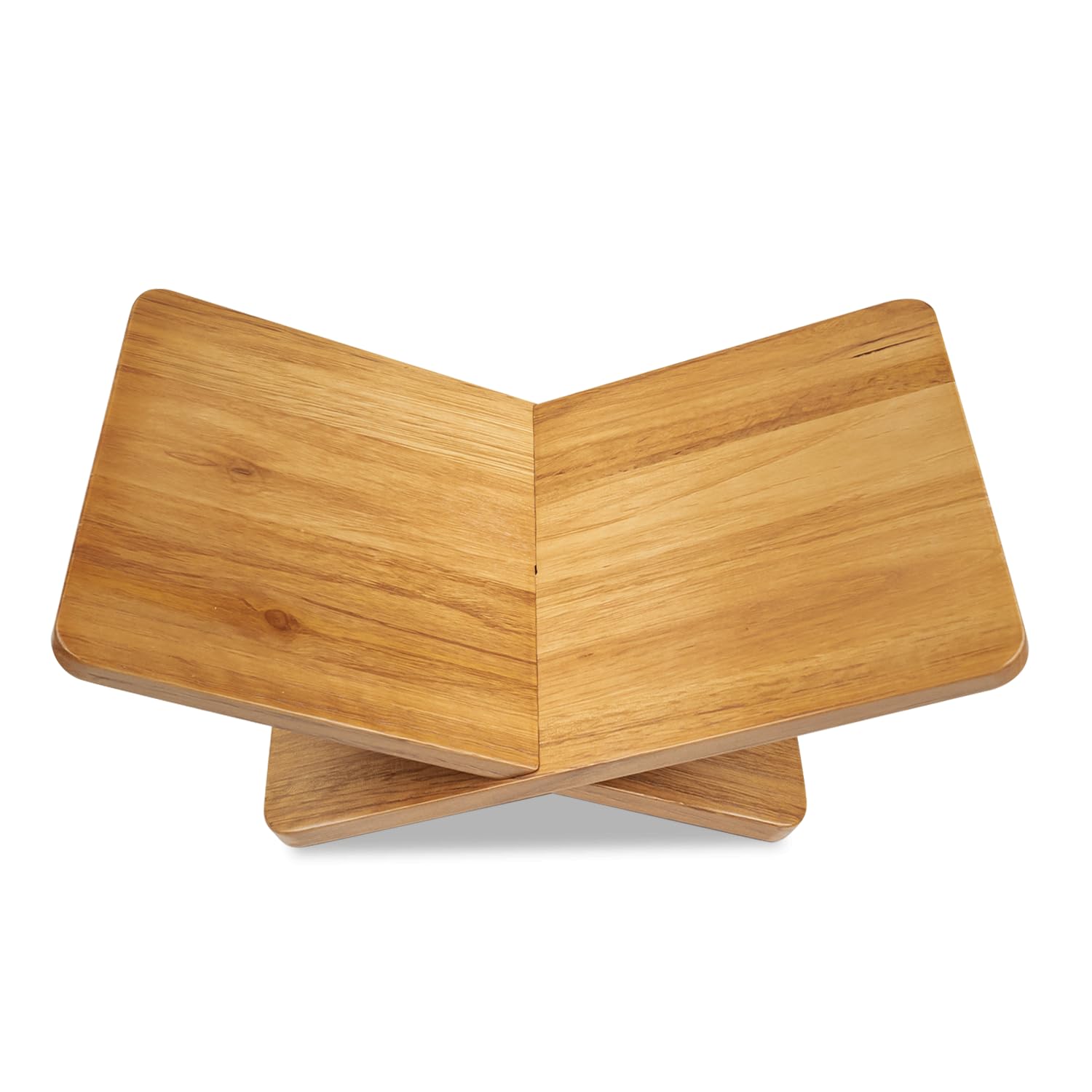 Photo 1 of Wood Book Stand for Reading with Handles Large Wooden Book Holder for Display Open Bookstand for Recipe Cook Book