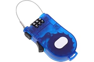 WHAMVOX Bike Lock Cable 3 Digit Combination Retractable Cable Locker Portable Anti Theft Resettable Combinations Coiling Bicy