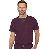Med Couture Men's Scrub Top Cadence 2-Way Stretch Technology with Ultra Soft Fabric & One Chest Pocket - MC7478