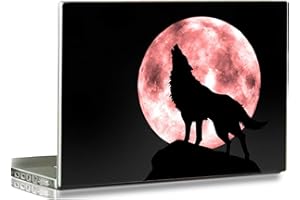HYUTOTA Laptop Stickers Decal, 12-15.6 inches, PVC, Wolf, Fits Toshiba, HP, Samsung, Dell, Apple, Acer, Lenovo, Sony, Asus La