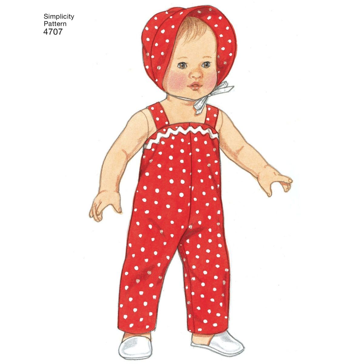 Simplicity 4707 Vintage Baby Doll Clothing Sewing Patterns for Girls by Teri, A (S-L)