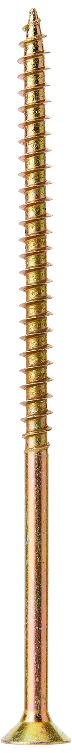 ForgeFix Multi-Purpose Single Thread Screws | 6.0 x 120mm | Zinc Yellow Passivated | Box 100 โ image 1