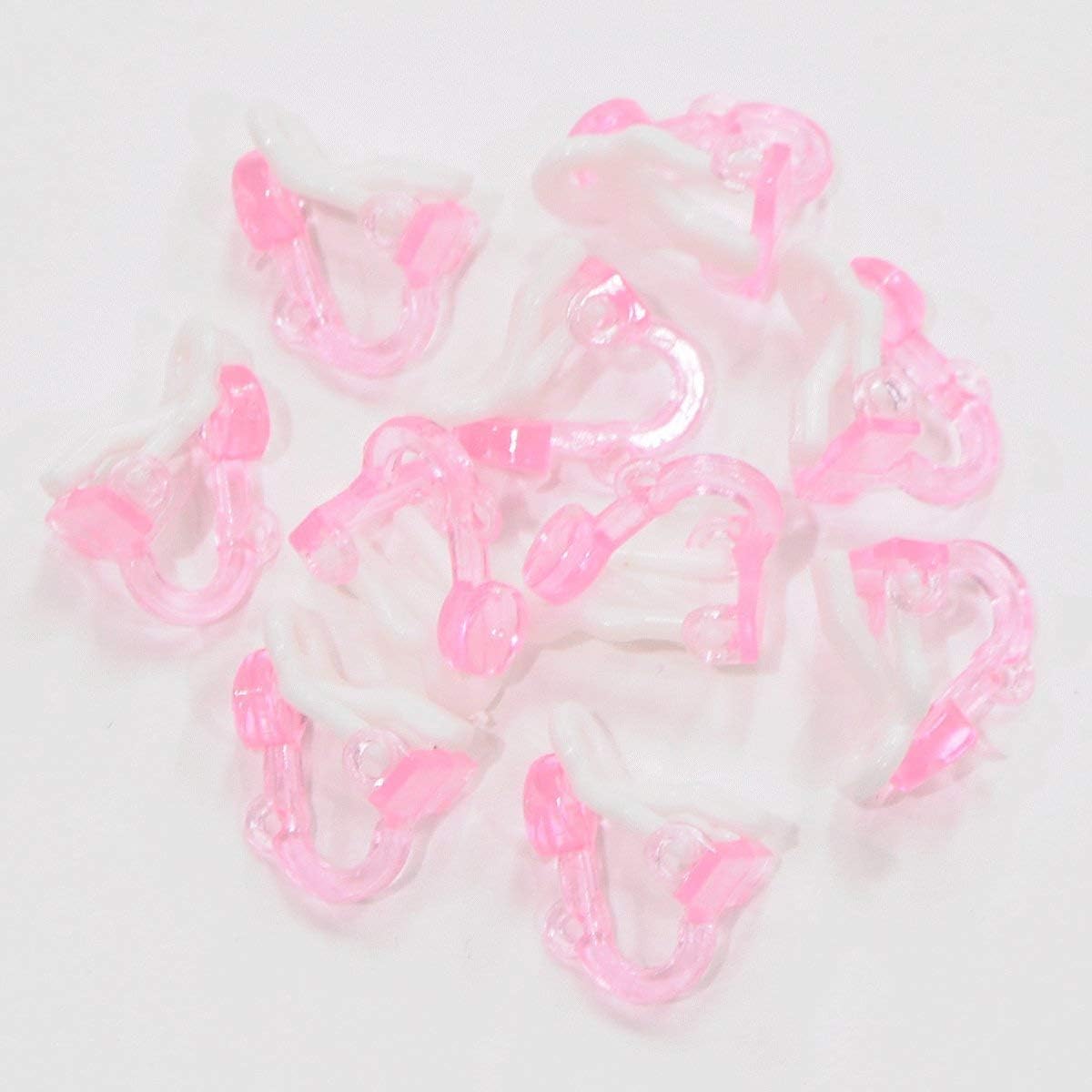 Amazon 子供用イヤリングパーツ 13mm キッズ アクセサリー パーツ ピンク 5ペア10個 アクセサリーパーツ 通販