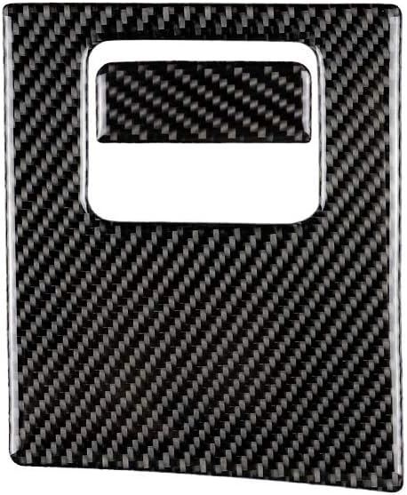 Carbon Fiber Dashboard Interior Decoration Decal Frame Cover Trim Sticker for 2018-2019 Toyota Camry (Glove Compartment Storage Box Handle Trim)