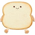 Oumelfs Toast Seat Cushion Cute Chair Pillow Pads Memory Foam with Removable Cover Gaming Chair Office Home Bedroom Shop Restaurant Decor (Smile)