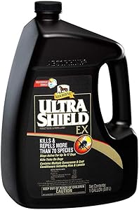 Absorbine UltraShield EX Fly Spray, Insecticide and Repellent for Horses & Dogs, Lasts Up to 17 Days, 128oz Gallon Refill