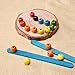 Outus 1000 Pieces Round Wood Beads Assorted Color Wooden Beads for DIY Jewelry Making, 8 mm, 10 mm and 12 mm