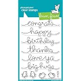 Lawn Fawn Clear Stamps - Big Scripty Words (LF1171)