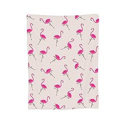 Duduho Pink Flamingos Bed Blanket Ultra Soft Throw