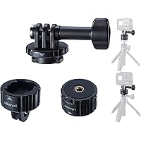 Tripod Mount Adapter for Gopro, Quick Release Tripod Base Mount 1/4 Screw + Universal Action Cam Mount Accessory Kits…