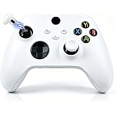 DIY Customized Model 1914 Series S Controller-Exchangeable Thumbstick | (Robot White), Compatible with Xbox Series S|X,Xbox One,Xbox Series Elite 2, Adjustable Joystick with 3.5mm Audio Jack
