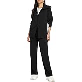 Casly Lamiit Lounge Sets for Women 2026 Spring Sweatsuit Long Sleeve Zip Up Travel Outfit Wide Leg Sweatpant Tracksuit