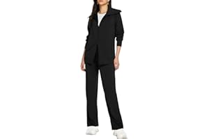 Casly Lamiit Lounge Sets for Women 2025 Fall Sweatsuit Long Sleeve Zip Up Travel Outfit Wide Leg Sweatpant Tracksuit
